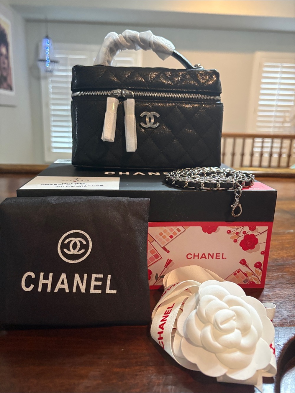 CHANEL VIP Quilted Mini Vanity Crossbody Bag